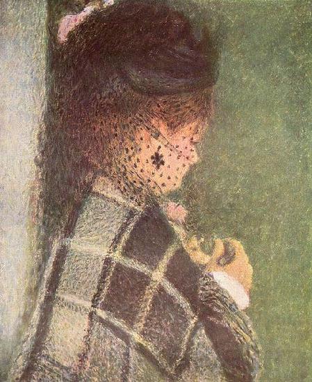 Pierre-Auguste Renoir Dame mit Schleier Norge oil painting art